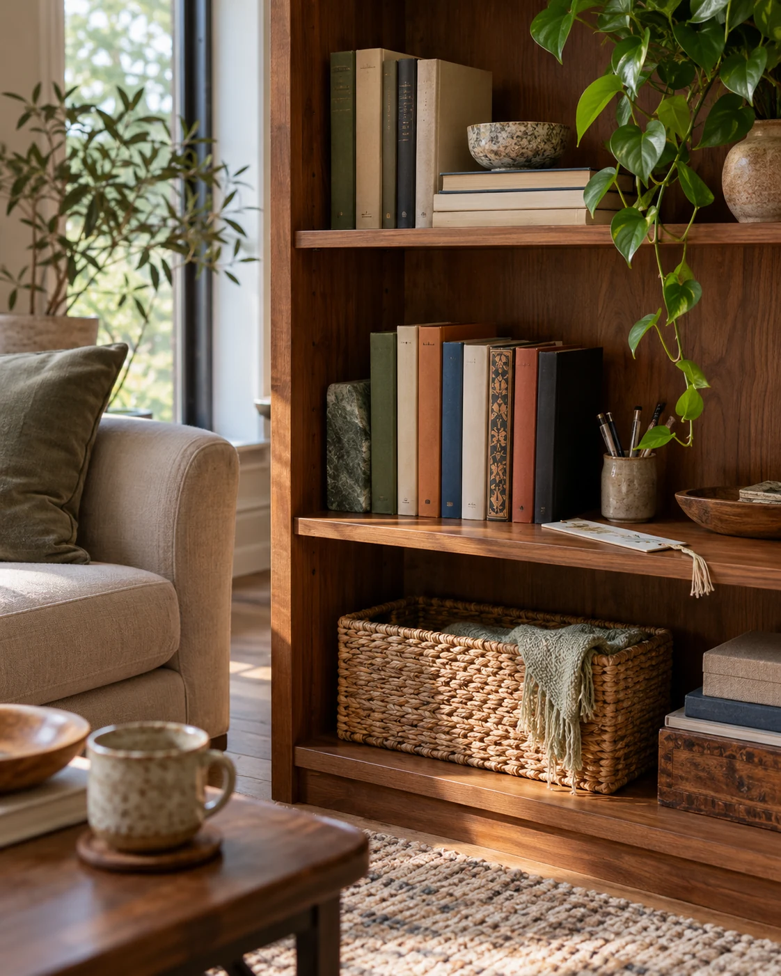 Illustrative concept: keep the current reads within reach.