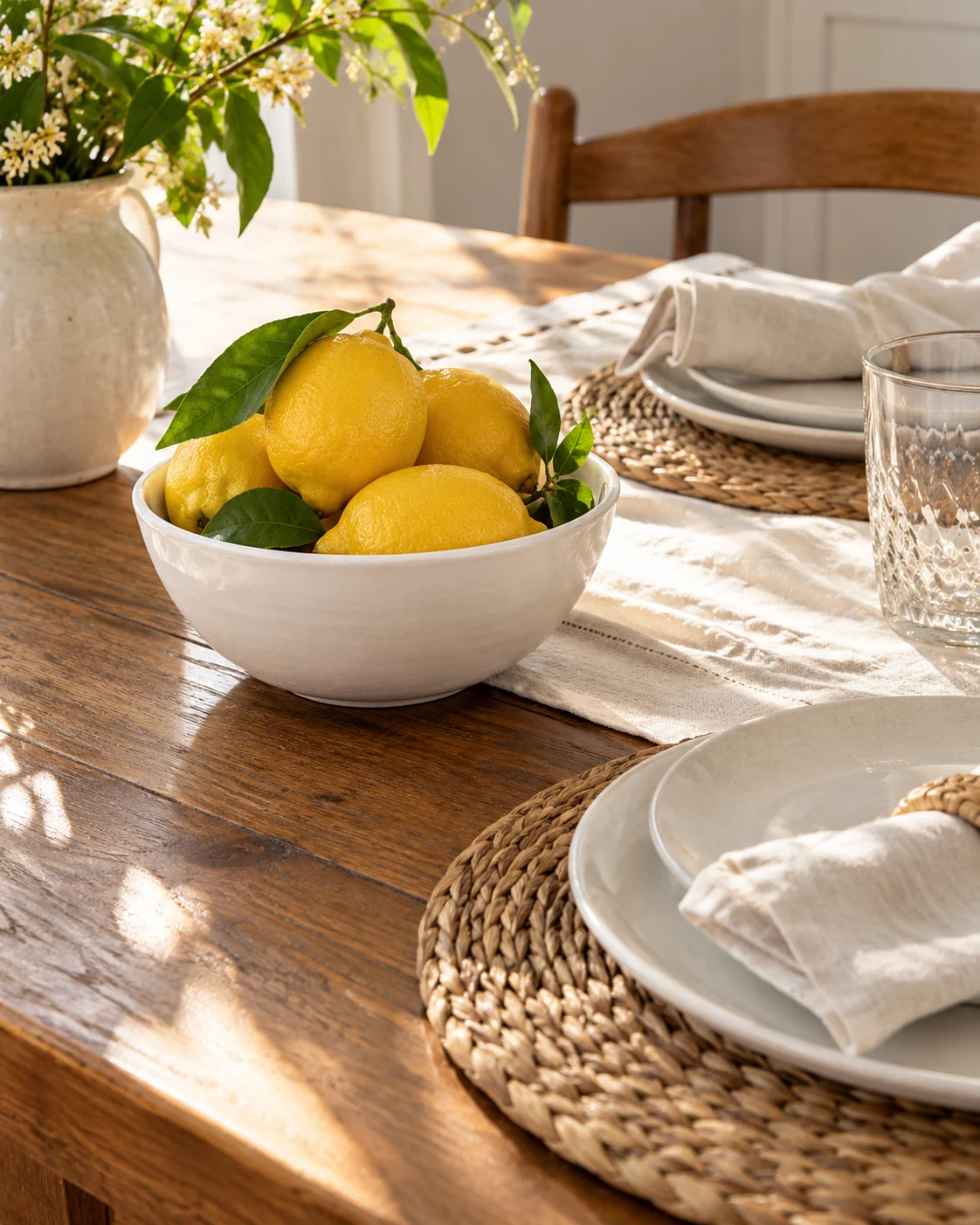Illustrative concept: let citrus supply the warm color.