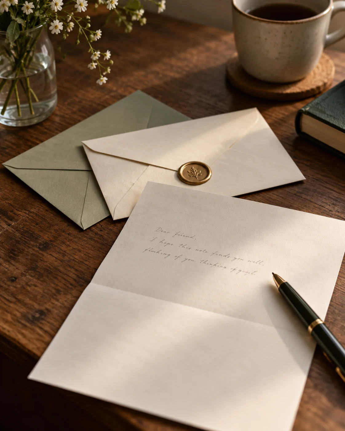 Illustrative concept: continue a conversation from the last letter.