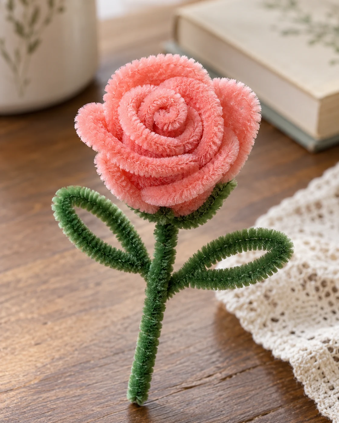 Illustrative concept: simple rolled rose.
