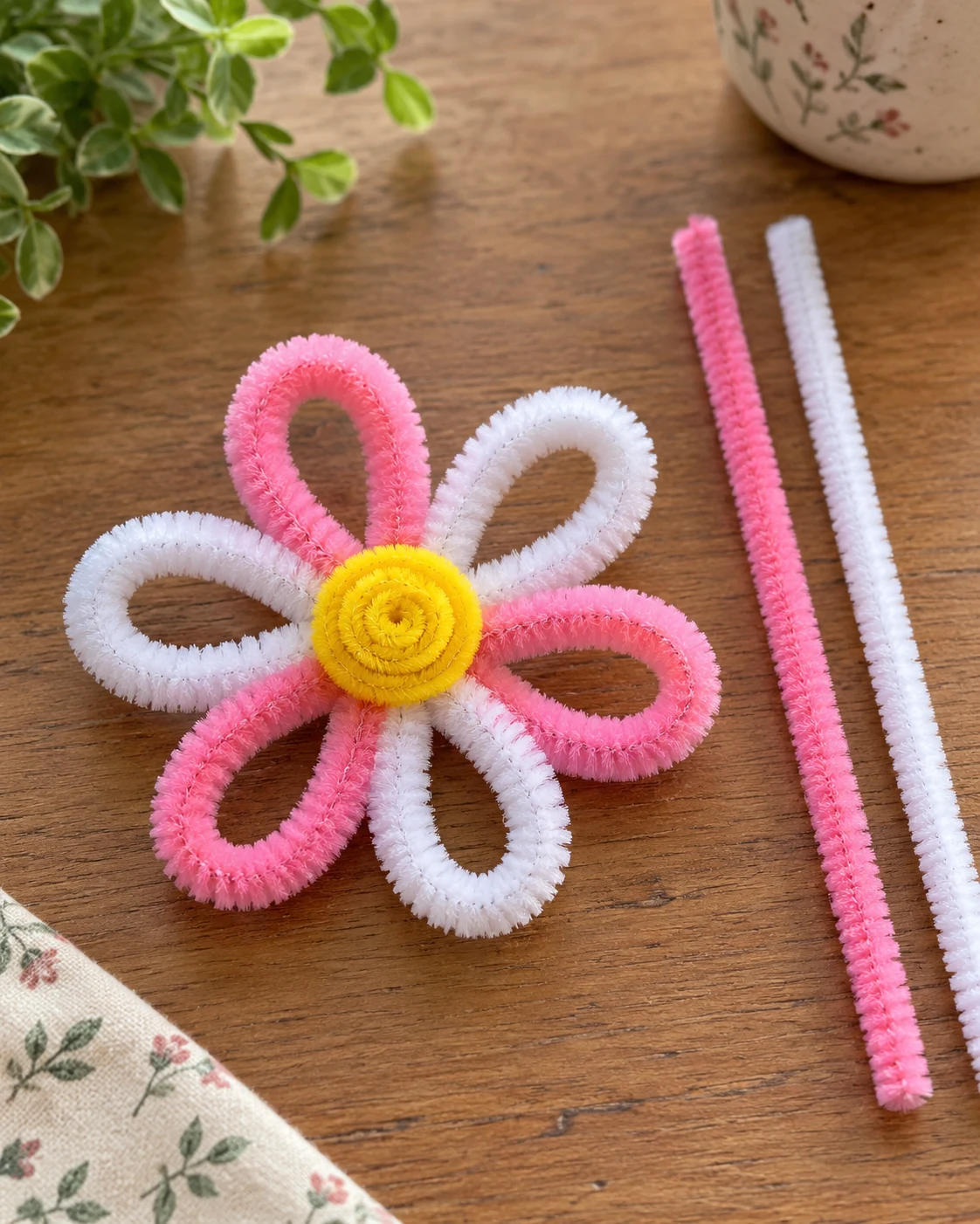 Illustrative concept: two color petals.