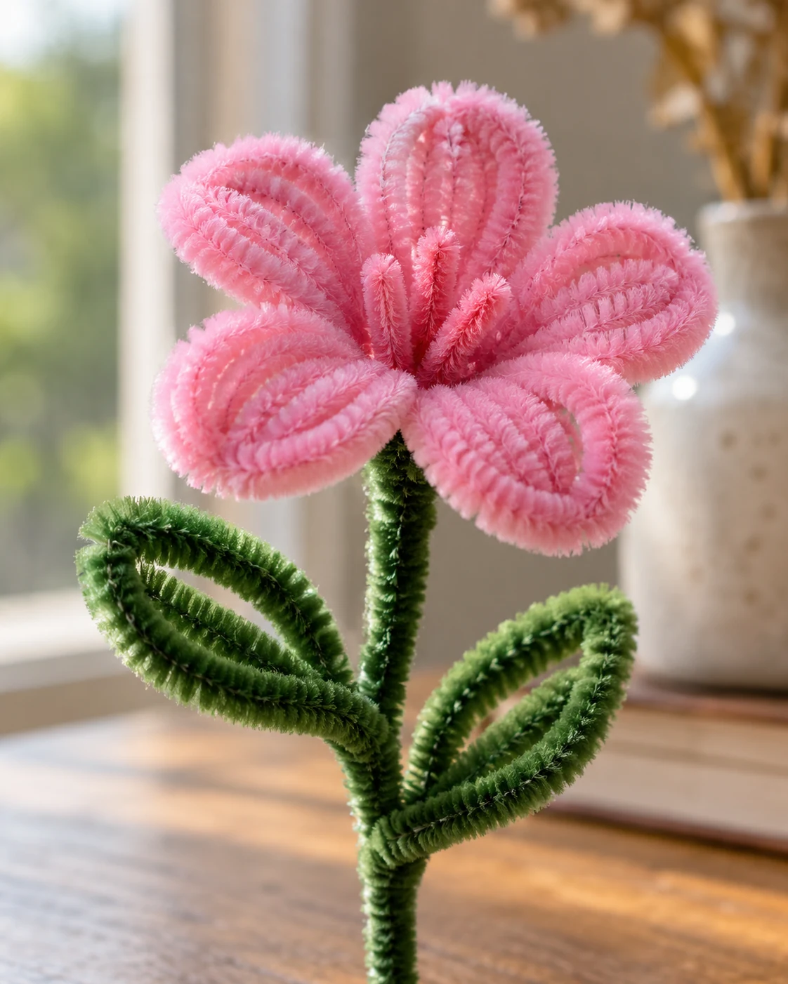 Illustrative concept: one leaf beside a bloom.