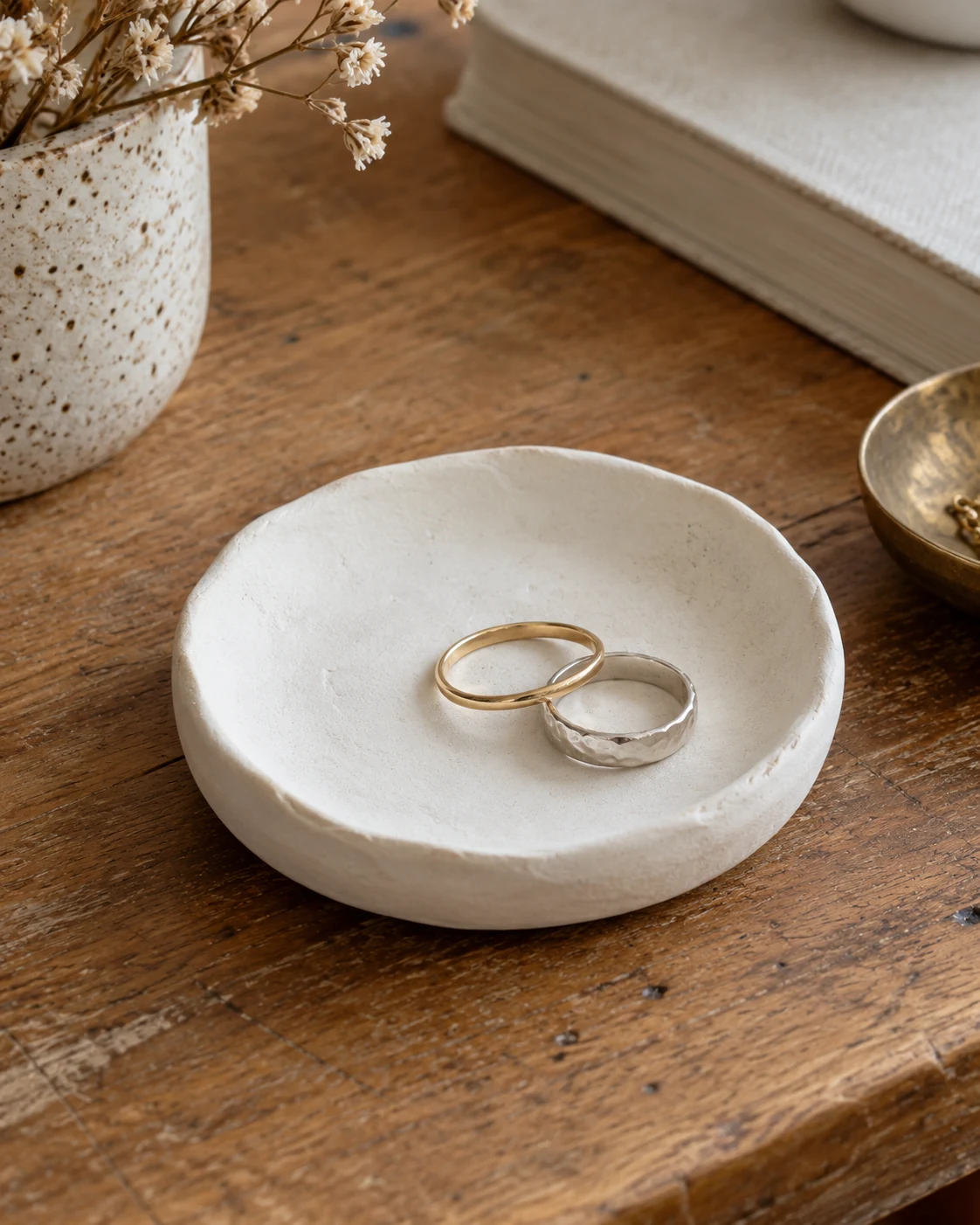Illustrative concept: a shallow round catchall.