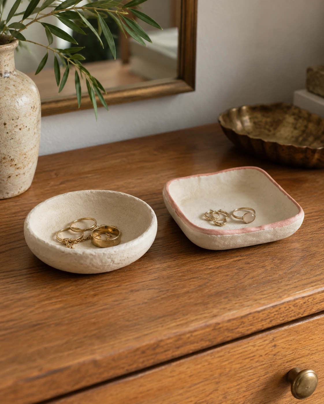 Illustrative concept: a pair sized for one shelf.