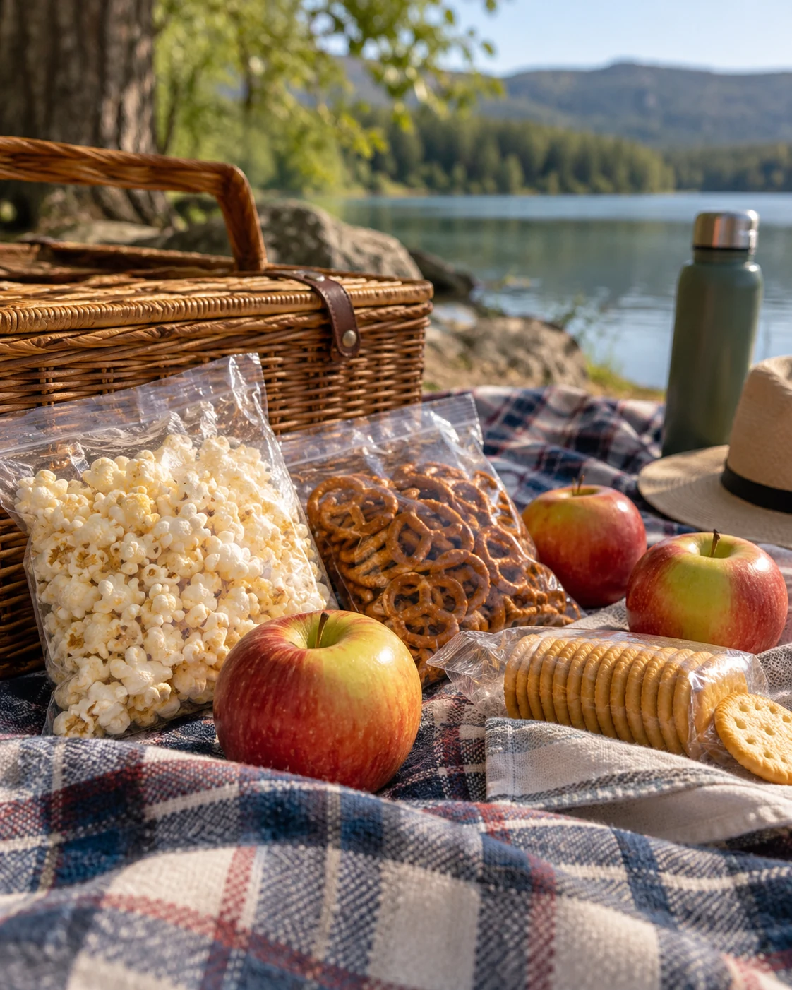 Illustrative concept: crackers and shelf-stable snacks.