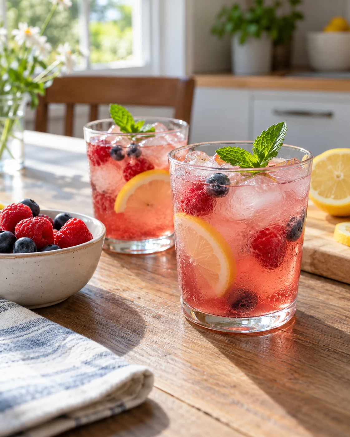 Illustrative concept: serve two glasses without a large batch.