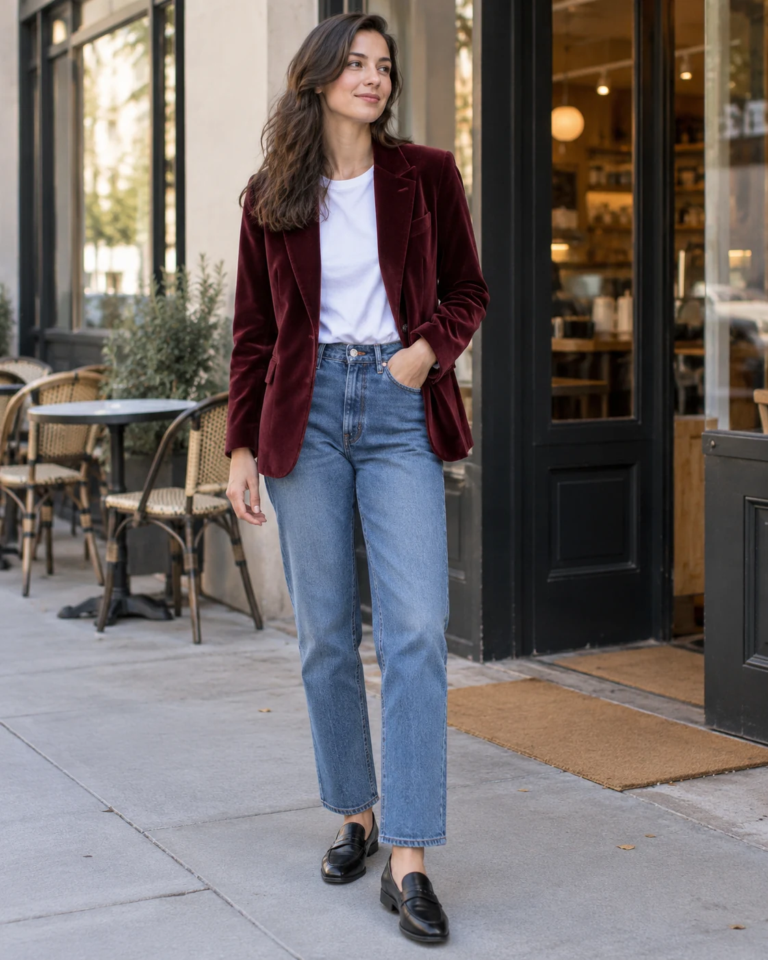Illustrative outfit concept: the same idea on an ordinary january day.