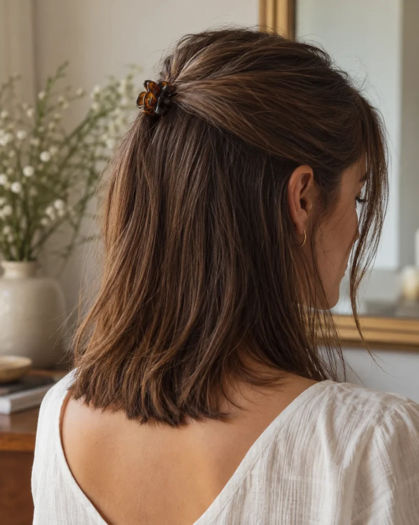 Illustrative concept: a small crown section with a mini clip.