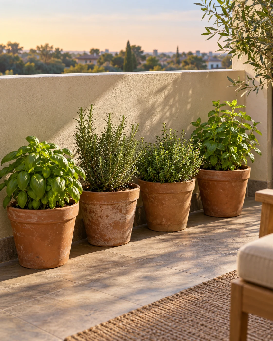Illustrative concept: try a short row along a solid wall.