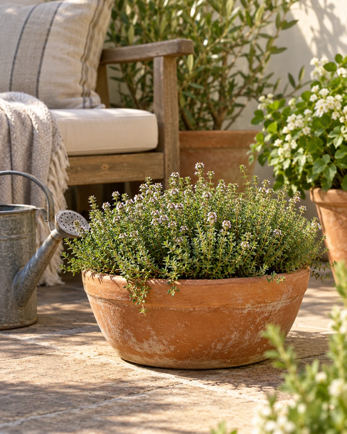 Illustrative concept: thyme where its stems can spread.