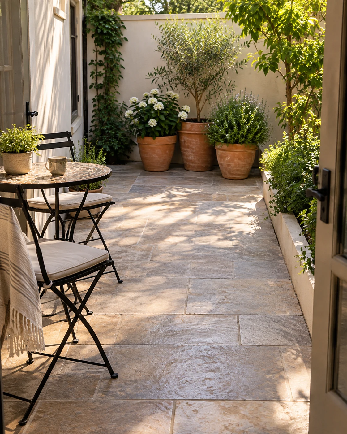 Illustrative concept: plants grouped at one end.