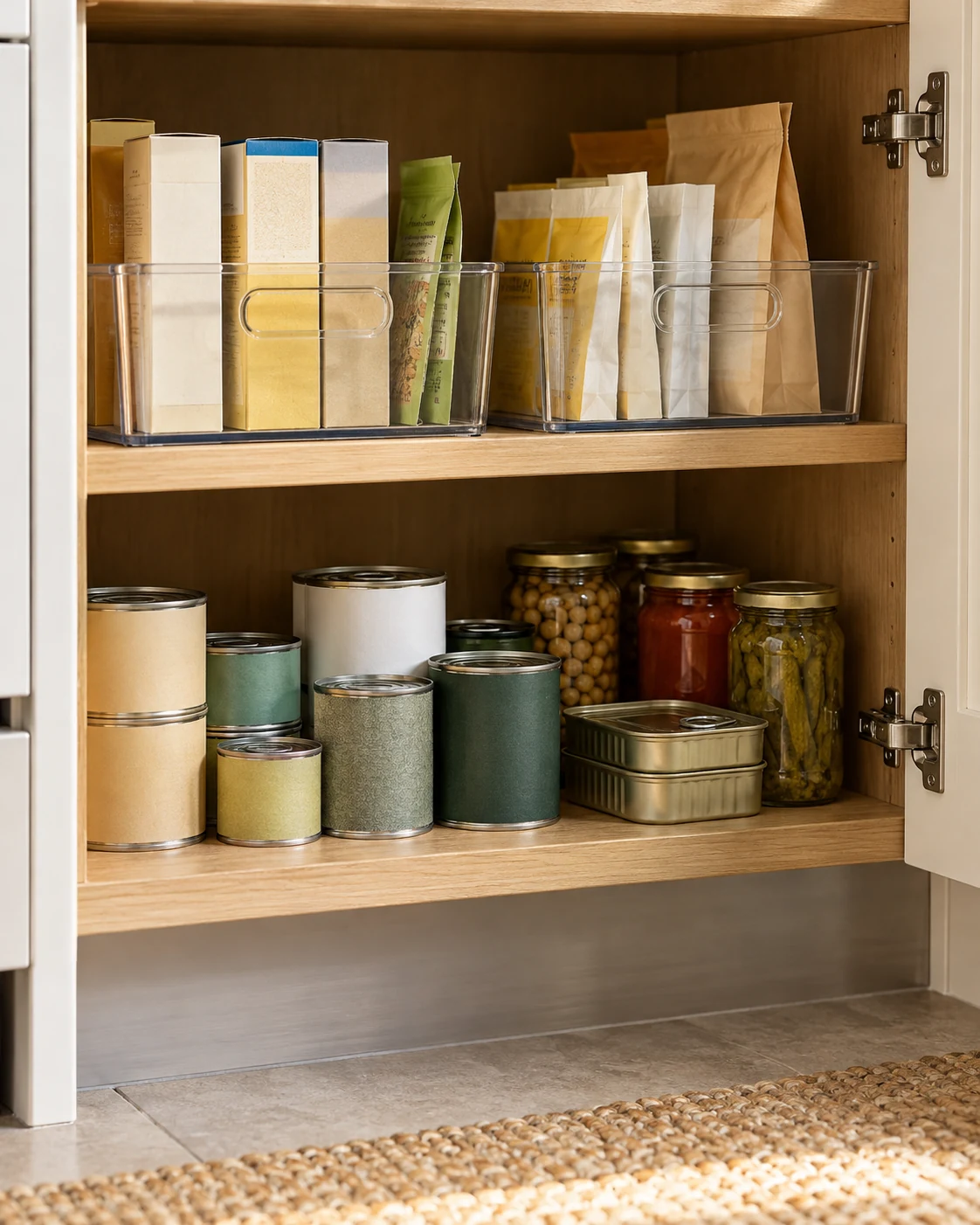 Illustrative concept: keep the heavier items lower.