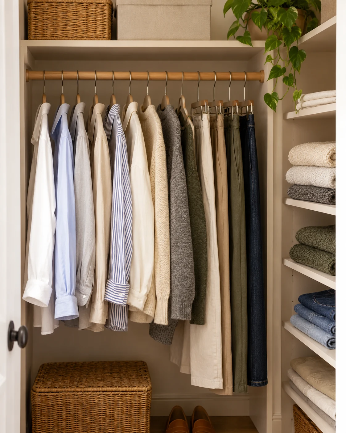 Illustrative concept: leave a little space on the rod.