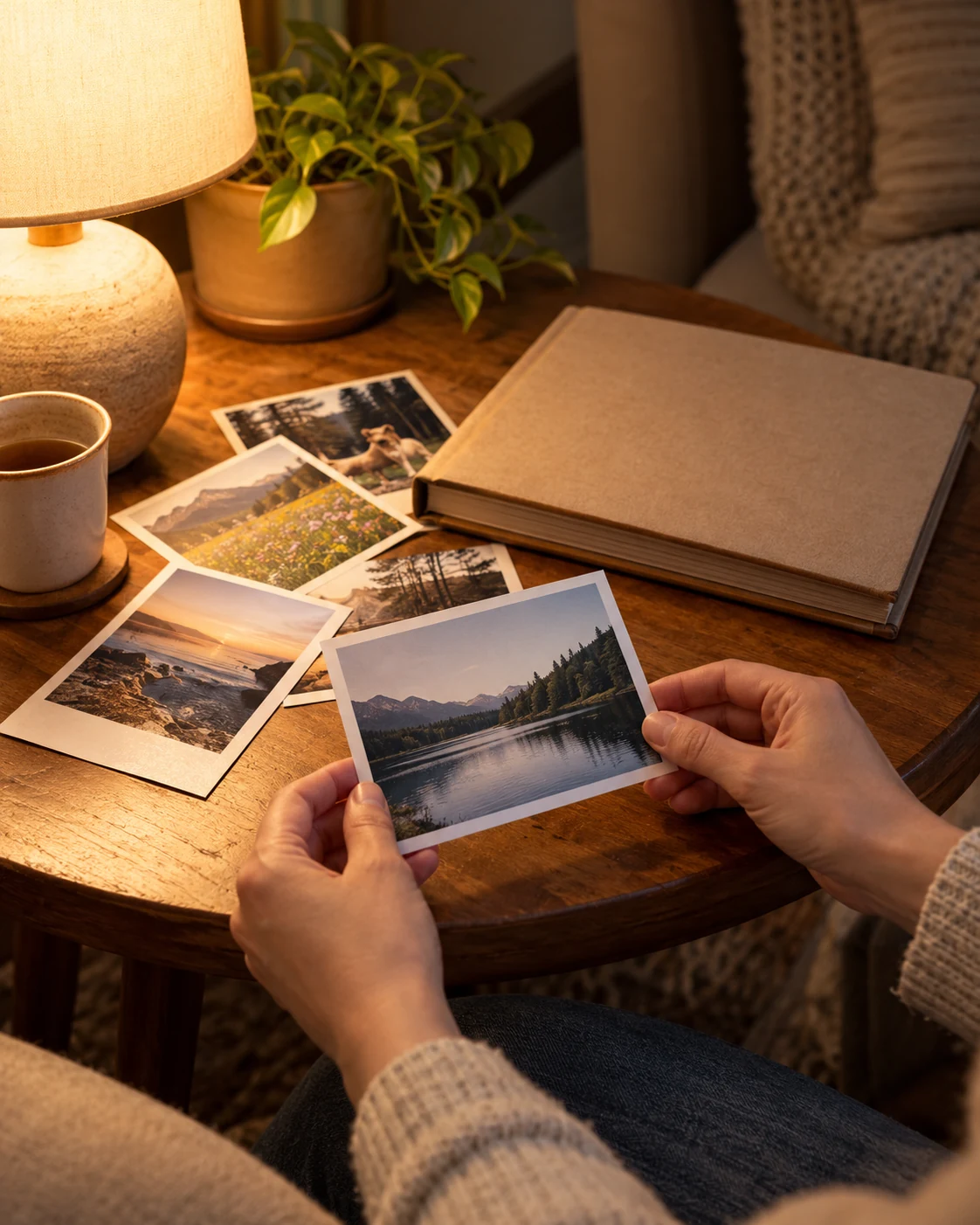 Illustrative concept: look through a few old photographs.