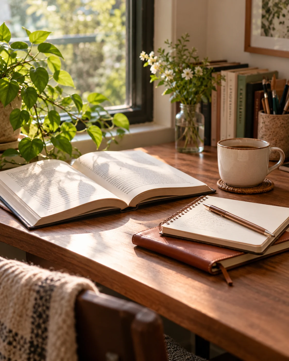 Illustrative concept: read a short passage, then talk.