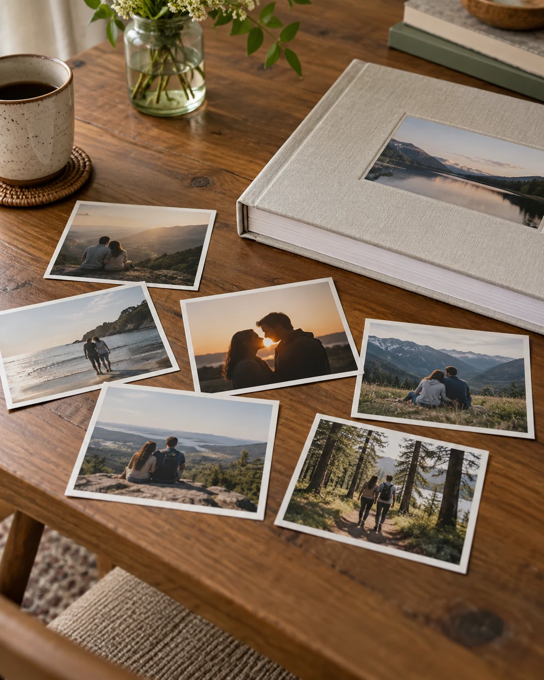 Illustrative concept: make a small photo timeline.