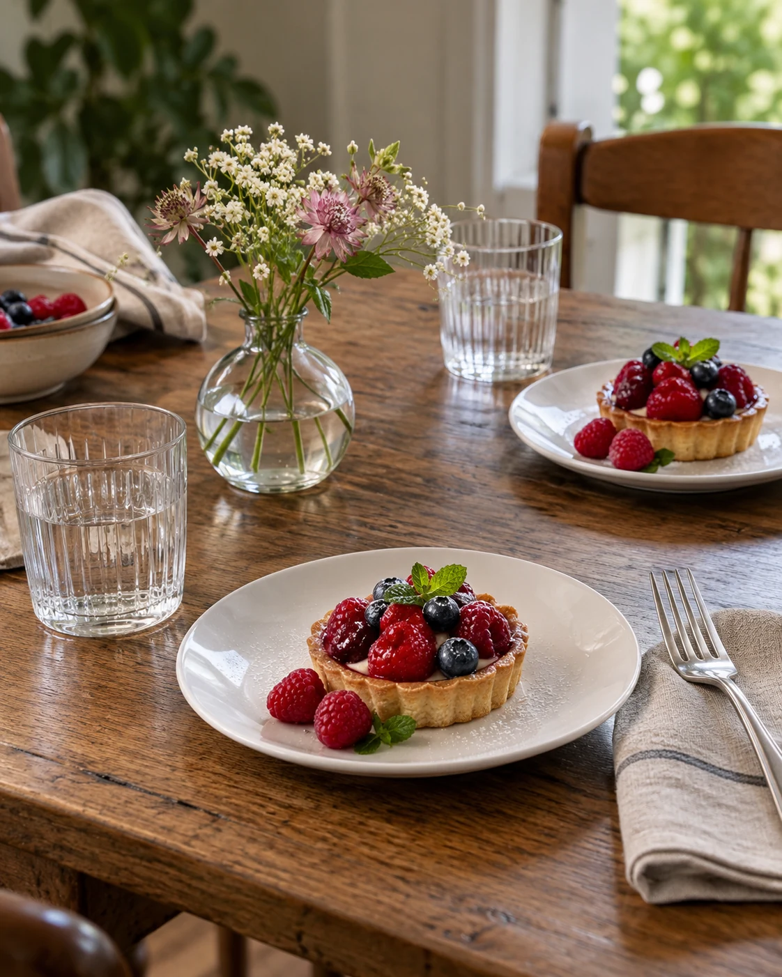 Illustrative concept: a private dessert table for two.