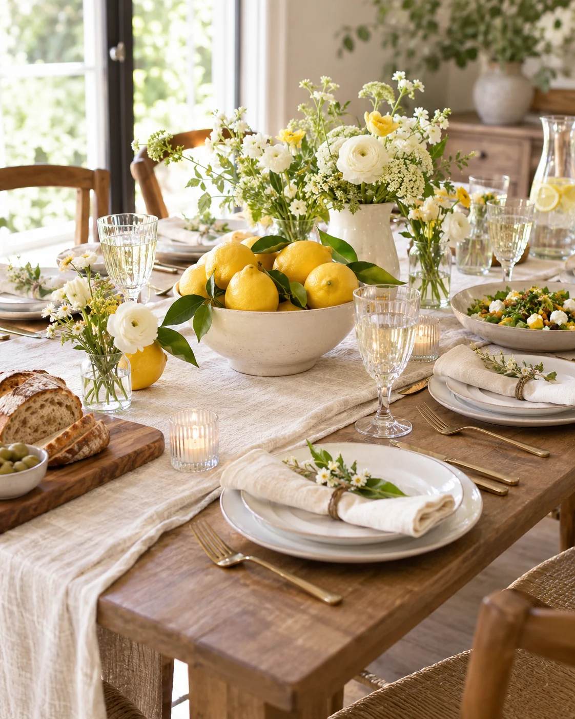 Illustrative concept: a citrus lunch.