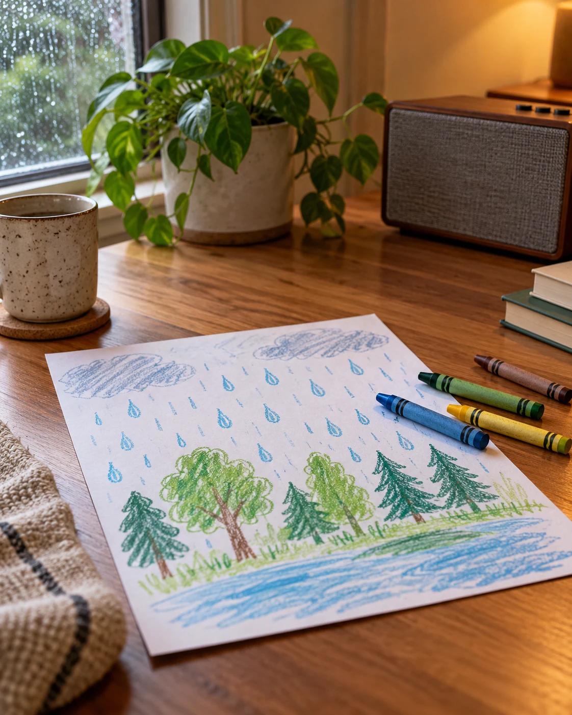 Illustrative concept: listen and draw what you hear.