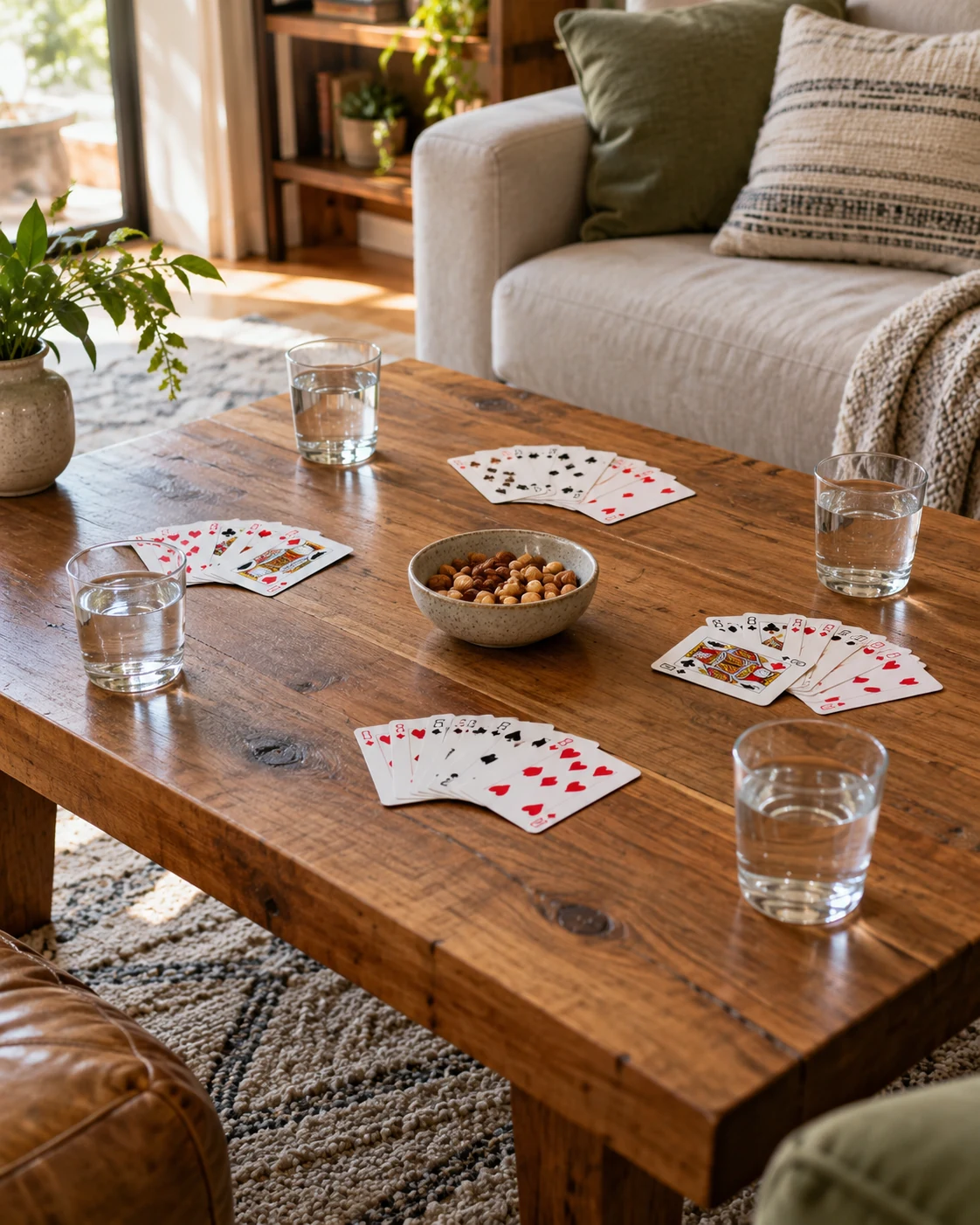 Illustrative concept: a familiar card game in pairs.