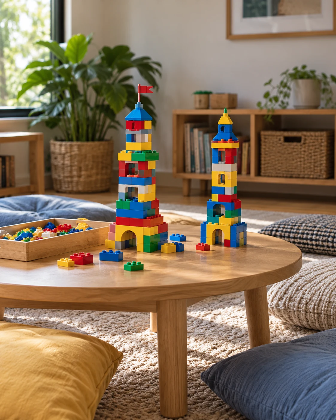 Illustrative concept: build the same small challenge together.