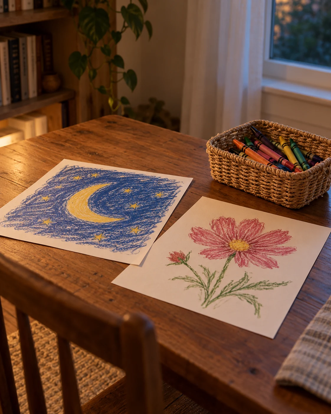 Illustrative concept: finish with a quiet drawing choice.