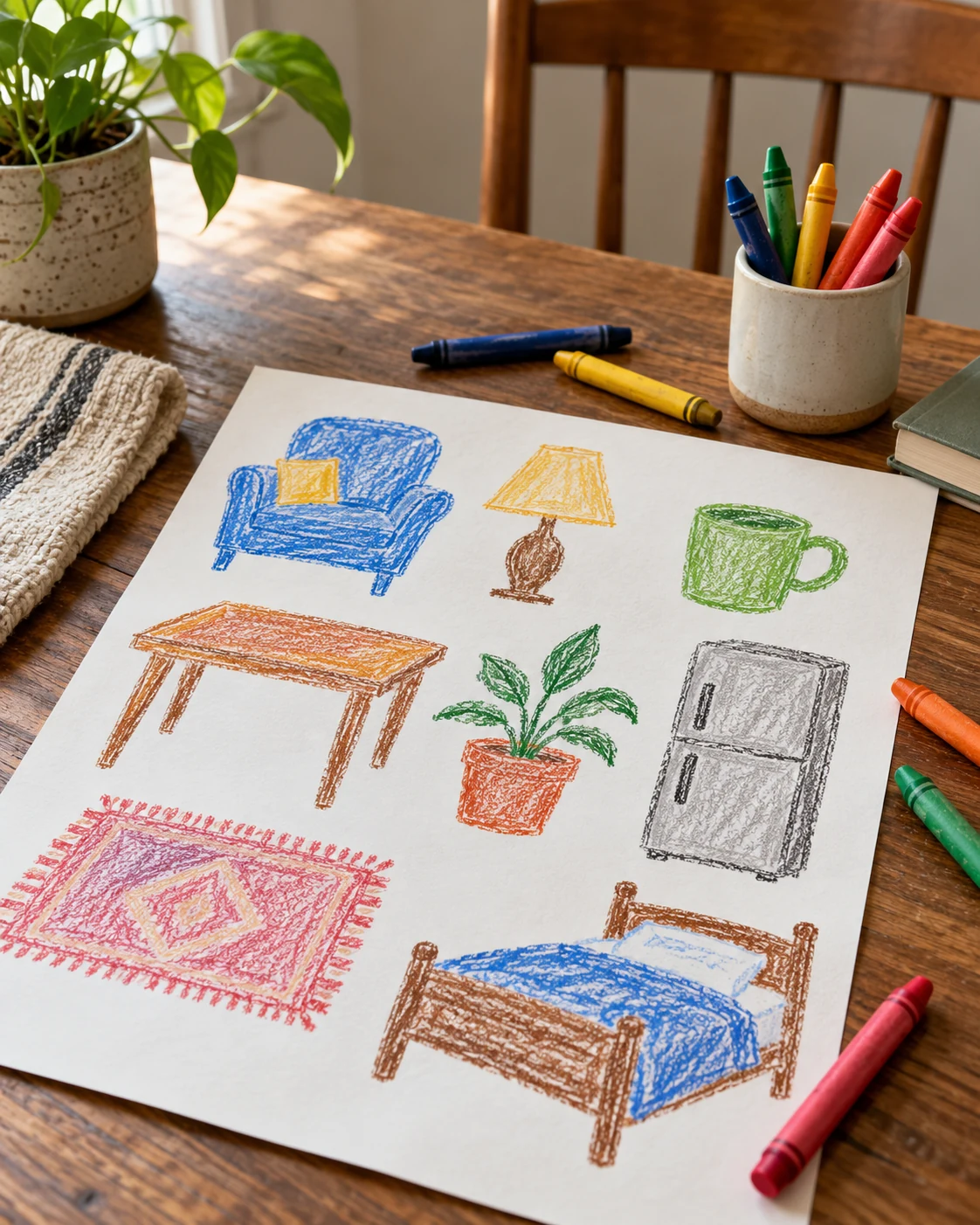 Illustrative concept: draw the answer instead of collecting it.