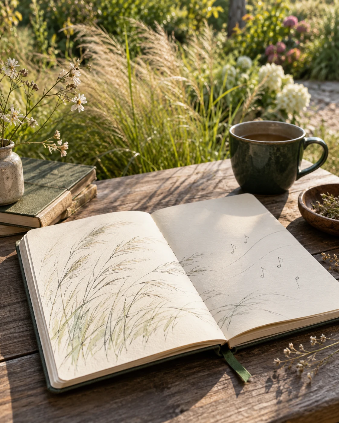 Illustrative concept: notice a sound and draw its source.