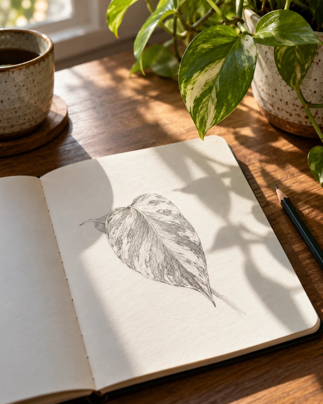 Illustrative concept: a familiar thing seen differently.
