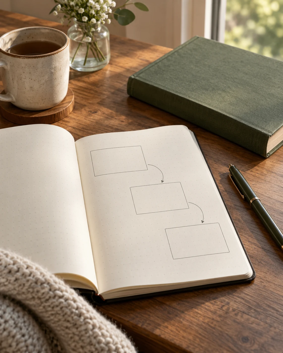 Illustrative concept: a small next-reading connection.