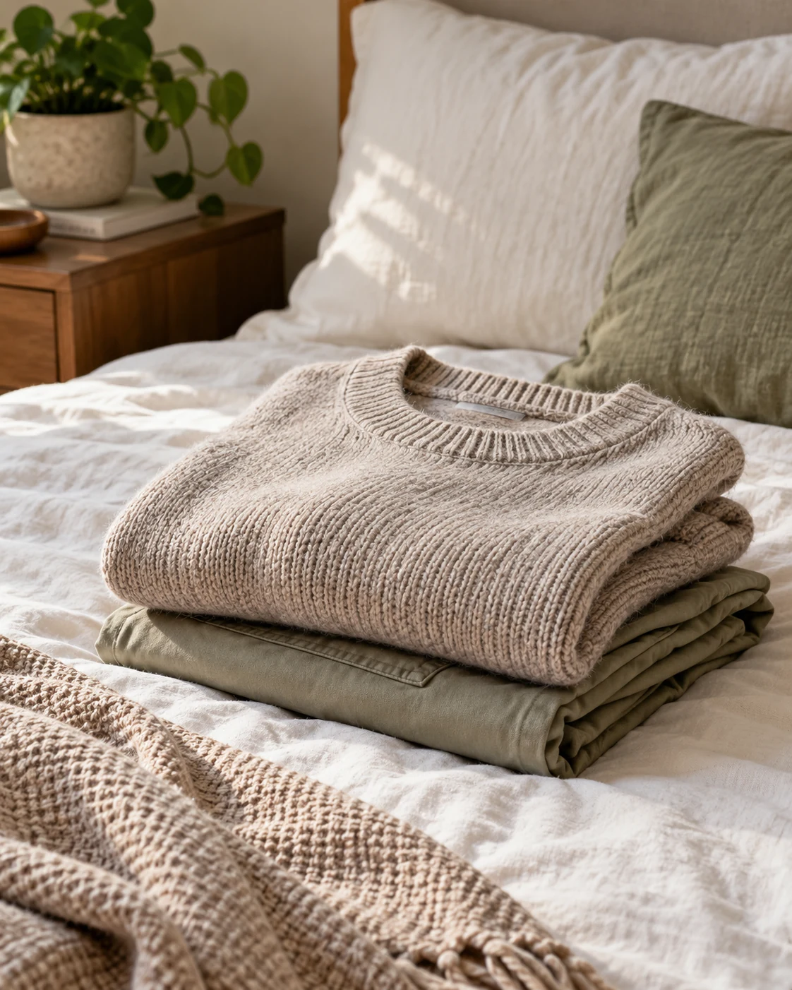 Illustrative concept: wear the comfortable clothes waiting in your drawer.