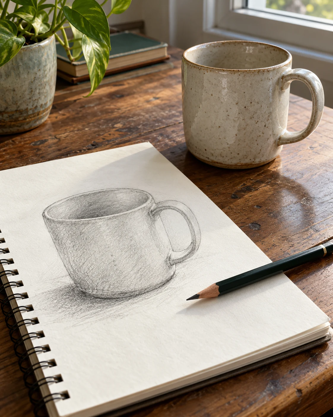 Illustrative concept: draw one familiar object.