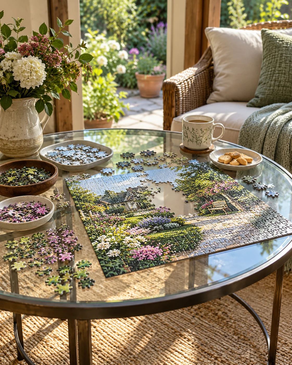 Illustrative concept: work on a manageable jigsaw.