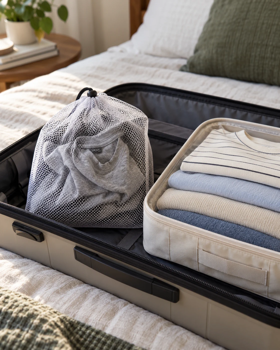 Illustrative concept: give used clothing a separate place.