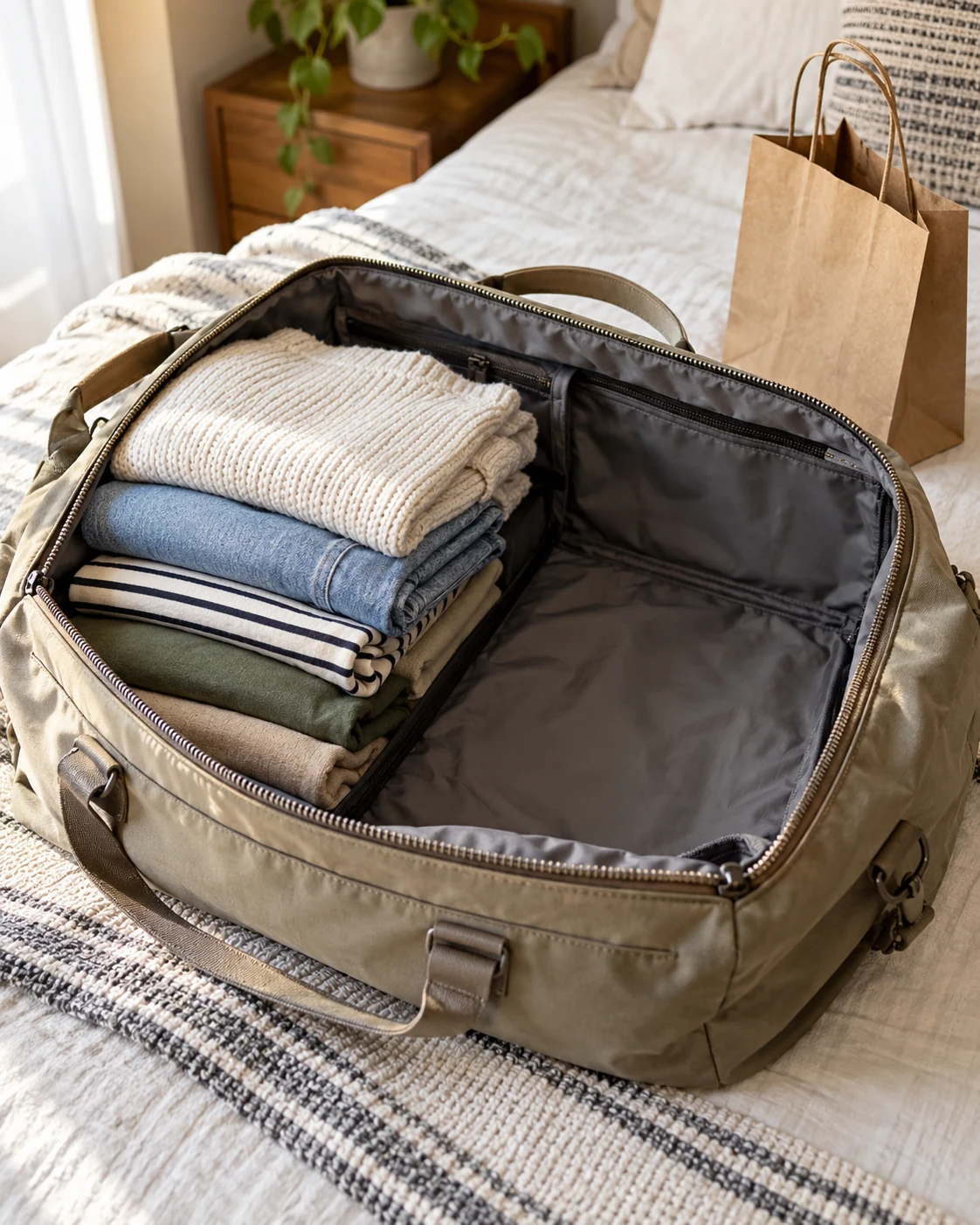 Illustrative concept: keep a return-trip margin.
