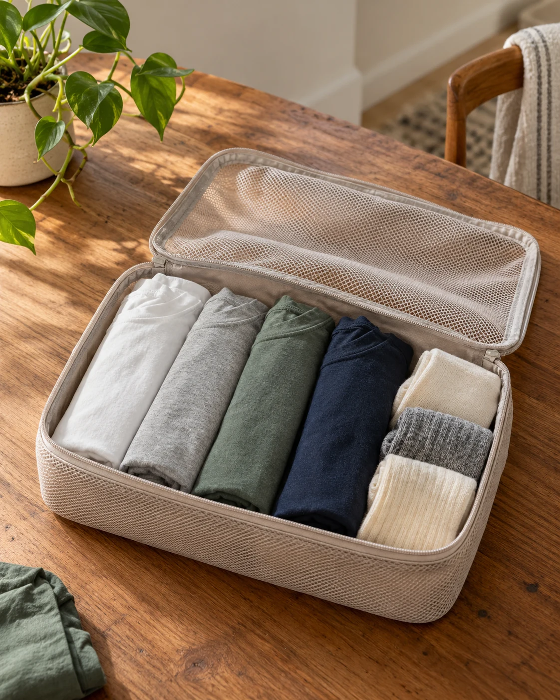 Illustrative concept: leave the zipper a comfortable path.